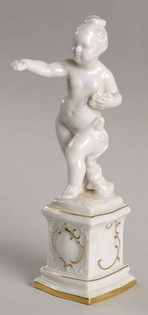 Cherubs-Angels Cherub With Flower-Spring - No Box
