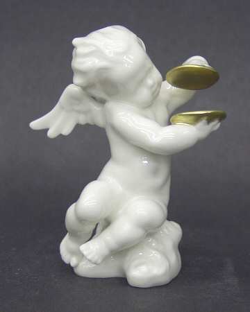 Cherubs-Angels Cherub With Gold Cymbals - Boxed