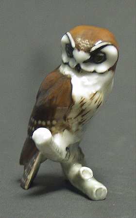 Gunther Granget Birds Screech Owl-Small/Decorated - With Box