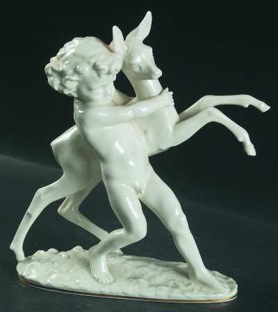 Cherubs-Angels Cherub With Deer - With Box