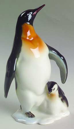 Birds Penguin And Baby - Boxed