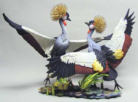 Gunther Granget Birds Crowned Cranes (The Dance) - Boxed