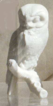 Gunther Granget Birds Screech Owl-Small/White - Boxed