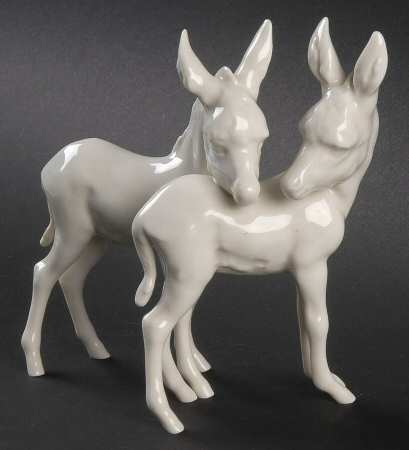 Animals-Farm Donkey Group-White - Boxed