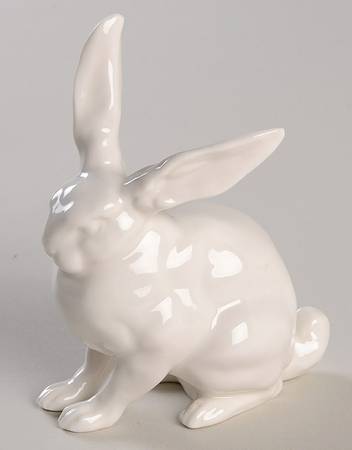 Animals-Farm Rabbit-Sitting/White - Boxed