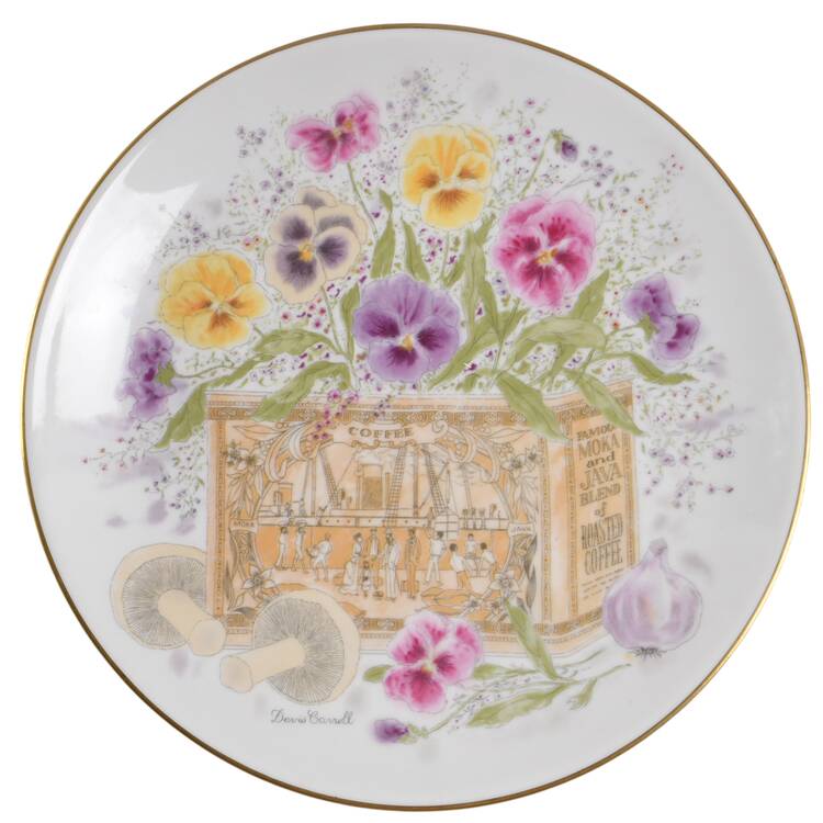 Floral Heirlooms Pansies In Coffee Tin - No Box