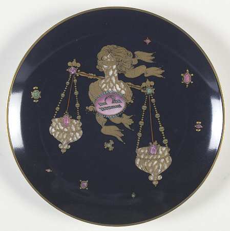 Zodiac Plate Libra - Boxed