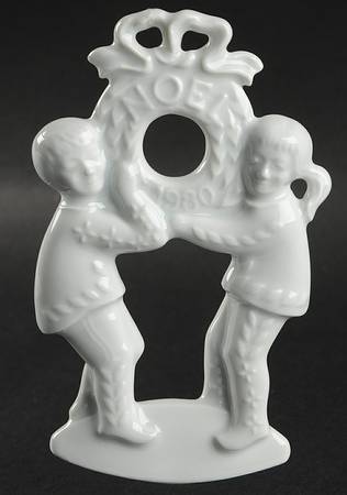 Christmas Ornament-Haviland Children With Wreath - Boxed
