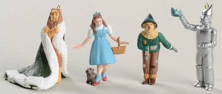 Wizard of Oz King Of The Forest-Miniatures-Set Of 4 - Boxed
