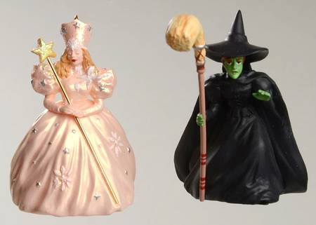 Wizard of Oz Glinda & Wicked Witch-Miniature-Set Of 2 - Boxed