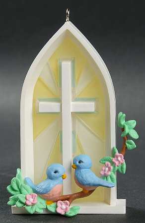 1993 Hallmark Easter Ornament Radiant Window - No Box