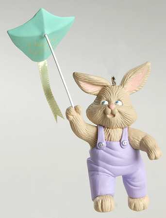 1994 Hallmark Easter Ornaments Riding A Breeze - Boxed