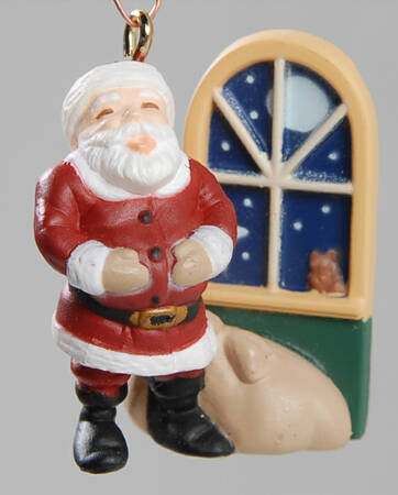 1997 Hallmark Christmas Ornaments Jolly Old Santa-Miniature - Boxed