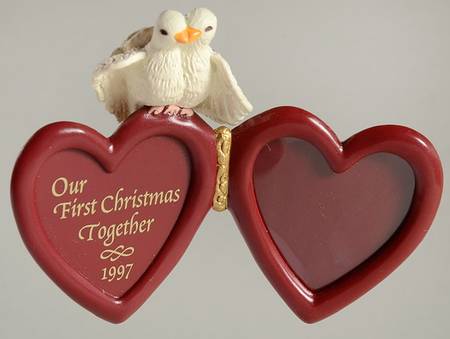 1997 Hallmark Christmas Ornaments Our First Christmas Together-Photo Holde - Boxed