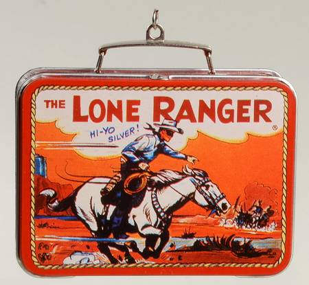 1997 Hallmark Christmas Ornaments Lone Ranger Lunch Box - Boxed
