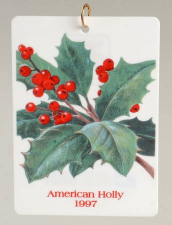 1997 Hallmark Christmas Ornaments American Holly - Boxed