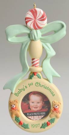 1997 Hallmark Christmas Ornaments Baby's 1st Christmas - Boxed