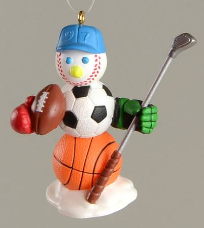 1997 Hallmark Christmas Ornaments All-Round Sports Fan - Boxed