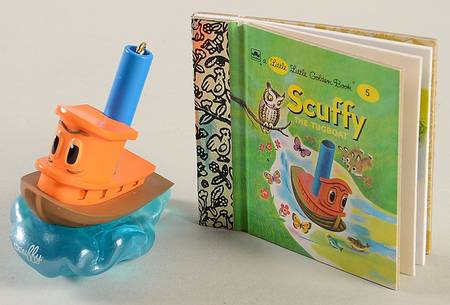 2000 Hallmark Christmas Ornaments Scuffy The Tugboat W/Littlegolden Boo - Boxed