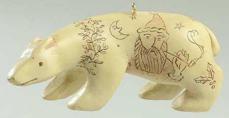 Scrimshaw Northern Art Bear - Boxed