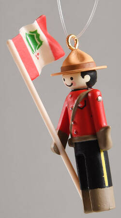 Clothespin Soldier-Miniature Canadian Mountie - Boxed