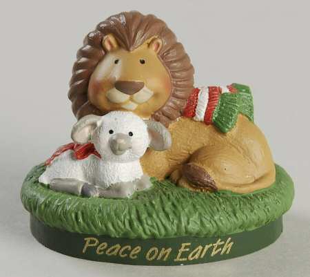 Merry Miniatures 1995 Lion And Lamb - Boxed