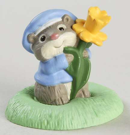 Merry Miniatures 1994 Mouse With Flower - Boxed