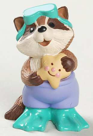 Merry Miniatures 1994 Raccoon In Flippers - Boxed