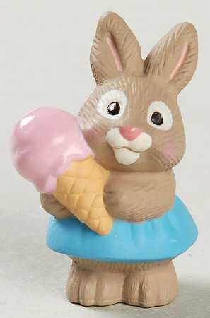 Merry Miniatures 1994 Rabbit With Ice Cream - Boxed