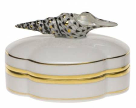 Boxes Neptune Box Turritella Shell-Black - No Box