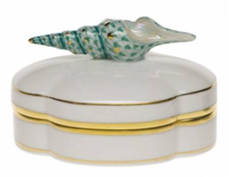 Boxes Neptune Box Turritella Shell-Green - No Box