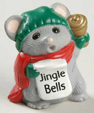 Merry Miniatures 1989 Mouse Caroler - No Box