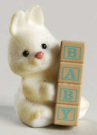 Merry Miniatures 1991 Bunny Baby - No Box