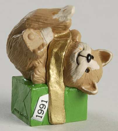 Merry Miniatures 1991 Gift Bringer Kitten - Boxed