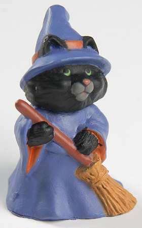 Merry Miniatures 1991 Cat Witch - Boxed