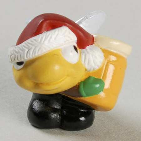 Merry Miniatures 1992 Bee With Santa Hat - Boxed