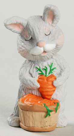 Merry Miniatures 1992 Rabbit With Heart Carrot - Boxed