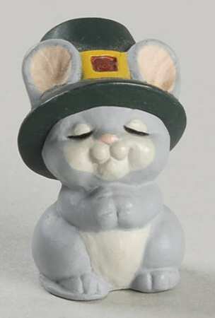 Merry Miniatures 1993 Pilgrim Mouse Praying - Boxed