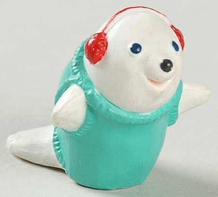 Merry Miniatures 1993 Seal With Earmuffs - With Box