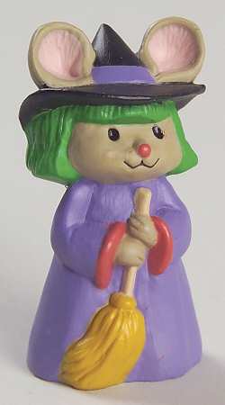 Merry Miniatures 1993 Mouse Dressed As Witch - Boxed