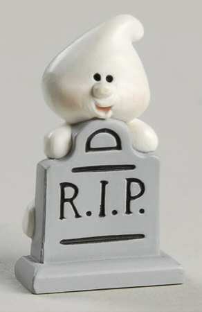Merry Miniatures 1993 Ghost On Tombstone - Boxed