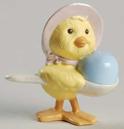 Merry Miniatures 1993 Duck With Egg On Spoon - Boxed