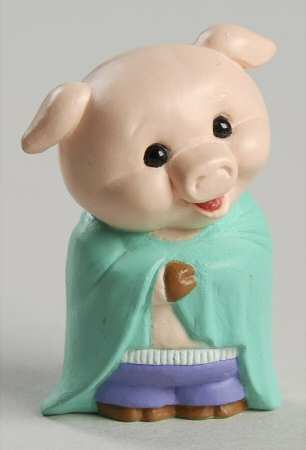 Merry Miniatures 1993 Pig In A Blanket - With Box