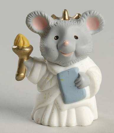 Merry Miniatures 1993 Mouse Statue Of Liberty - Boxed