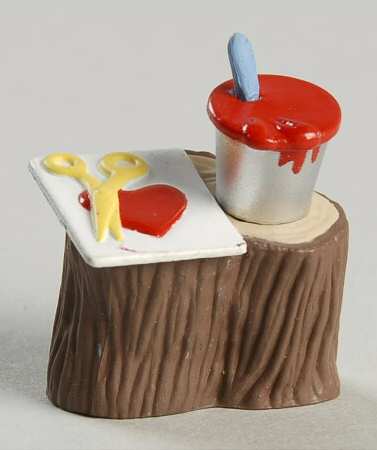 Merry Miniatures 1993 Tree Stump & Paint Can - Boxed