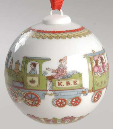 Annual China Christmas Ball Train - Boxed