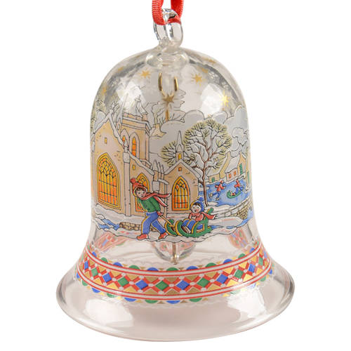 Annual Crystal Christmas Bell Brittany - Boxed