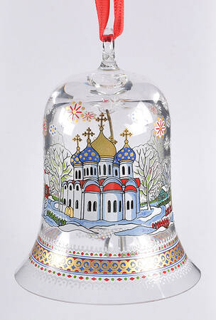 Annual Crystal Christmas Bell Russia - Boxed