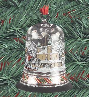 Annual Crystal Christmas Bell Oberpfalz - Boxed