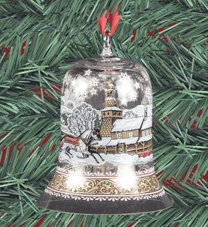 Annual Crystal Christmas Bell Silesia - Boxed